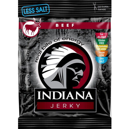 Indiana Jerky Beef (Rindfleisch) Weniger Salz 25 g