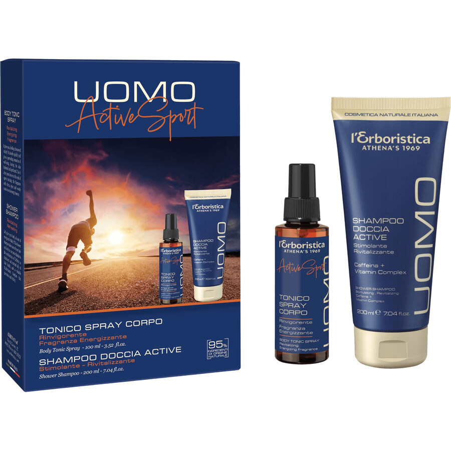 Erboristica Uomo Active Sport set cosmetico da uomo 2 pezzi