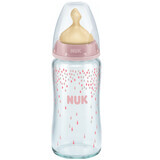 Babyflasche mit Latexsauger, 0-6 Monate, 240 ml, Nuk