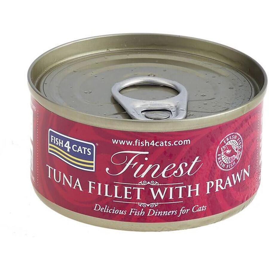 Fish4Cats Canned cat food Finest Tuna with Prawns 70 g