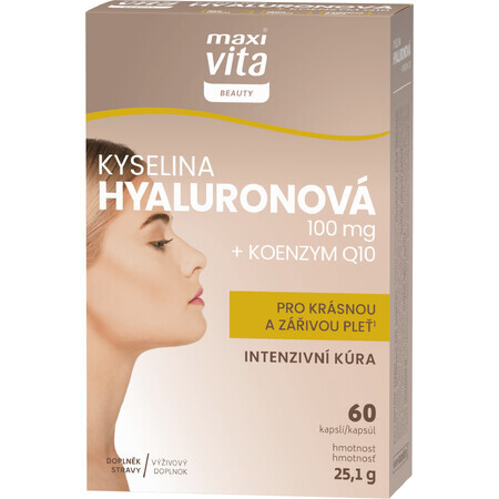 Maxi Vita Beauty Hyaluronsäure + Coenzym Q10, 60 Kapseln