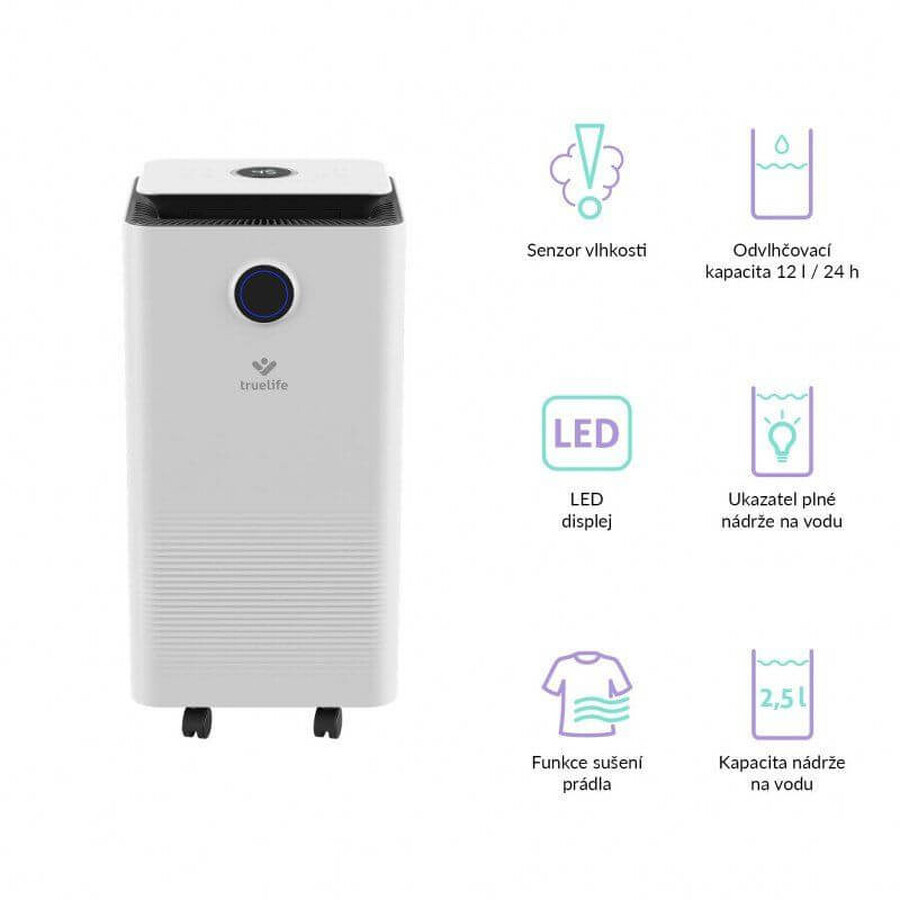 TrueLife AIR Dehumidifier DH5 Touch Dehumidifier and air purifier