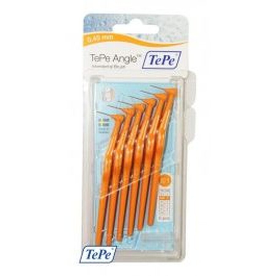 TePe Interdentalbürste ID Winkel 0,45mm - orange 6 Stück