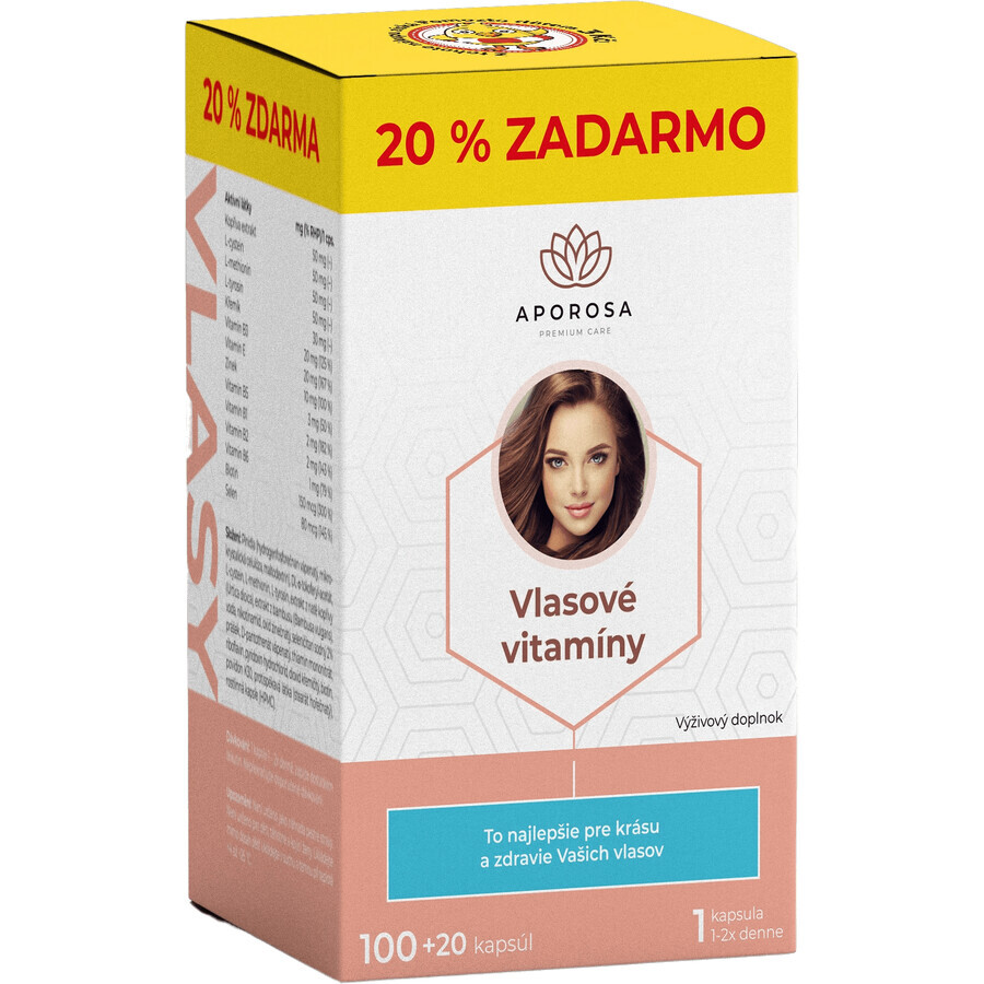 Aporosa Premium Haar Vitamine 120 Kapseln