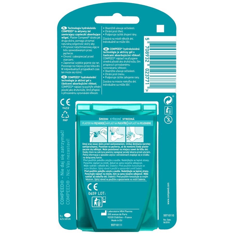 Compeed Plasture mittel Blister 5 Stück