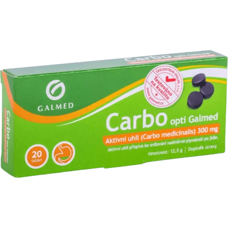 Galmed Carbo medicinalis opti 20 Tabletten