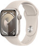 Apple Watch Series 9 GPS 41mm Starlight 41mm Starlight Aluminiumgeh&#228;use mit Starlight Sportarmband - S/M