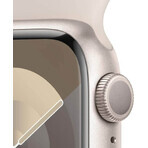 Apple Watch Series 9 GPS 41mm Starlight 41mm Starlight Aluminiumgehäuse mit Starlight Sportarmband - S/M