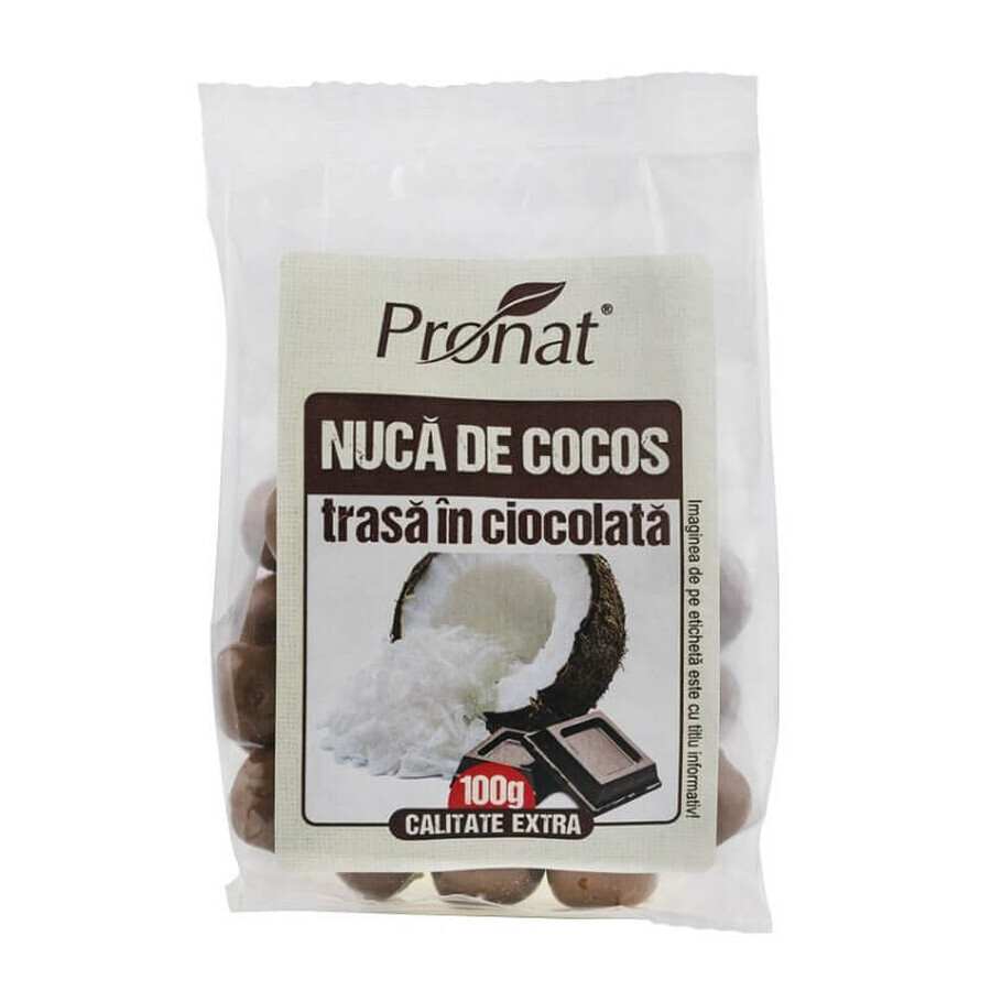 Kokosnusskugeln in Milchschokolade eingewickelt, 100 gr, Pronat