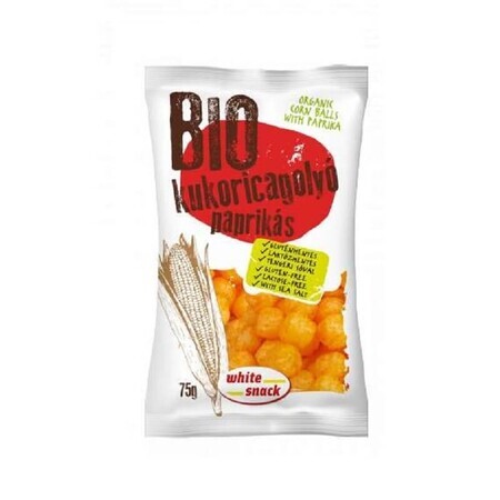 Bilute de porumb cu paprika Eco, 75 g, White Snack