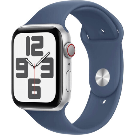 Apple Watch SE (2024) Cellulaire 40mm, aluminium argenté avec bracelet sport Denim M/L