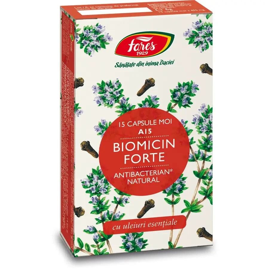 Biomicin Forte A15, 15 Kapseln, Fares