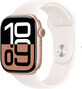 Apple Watch Series 10 GPS + Cellular 42mm Rose Gold Aluminium Geh&#228;use mit Sport Band Light Blush - M/L