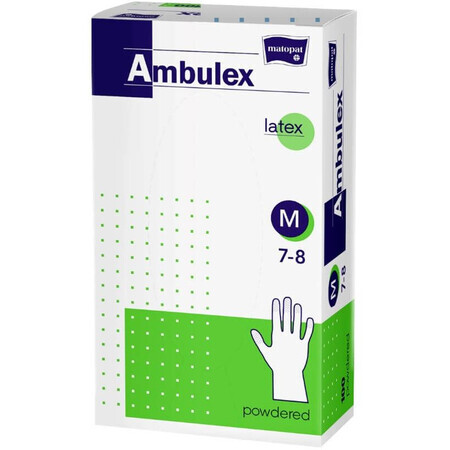 Ambulex Latexhandschuhe Größe. M gepudert Polyester 100 Stück