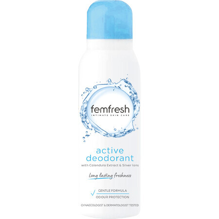 Femfresh Active Intimdeodorant mit Silberionen, 125 ml