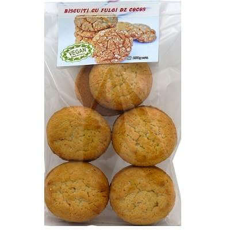 Biscuiți cu fulgi de cocos, 250g, GreenSense