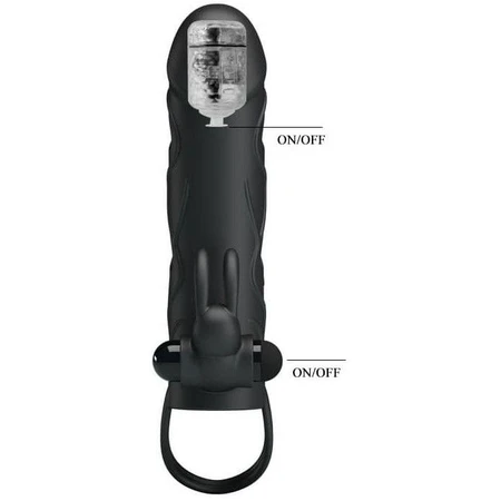 Double vibrating penis cuff Pretty Love: ceny i cechy
