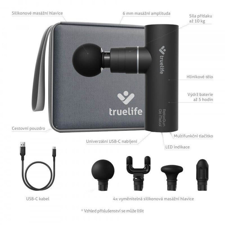 TrueLife RelaxGun G6 Metall-Massagepistole