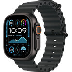 Apple Watch Ultra 2 (2024) 49 mm, titane noir avec bracelet Ocean noir