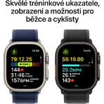 Apple Watch Ultra 2 (2024) 49 mm, titane noir avec bracelet Ocean noir