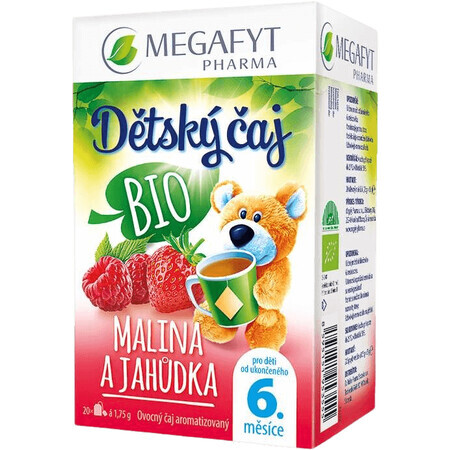 Megafyt Bio Himbeere und Erdbeere Kindertee 20 x 1,75 g