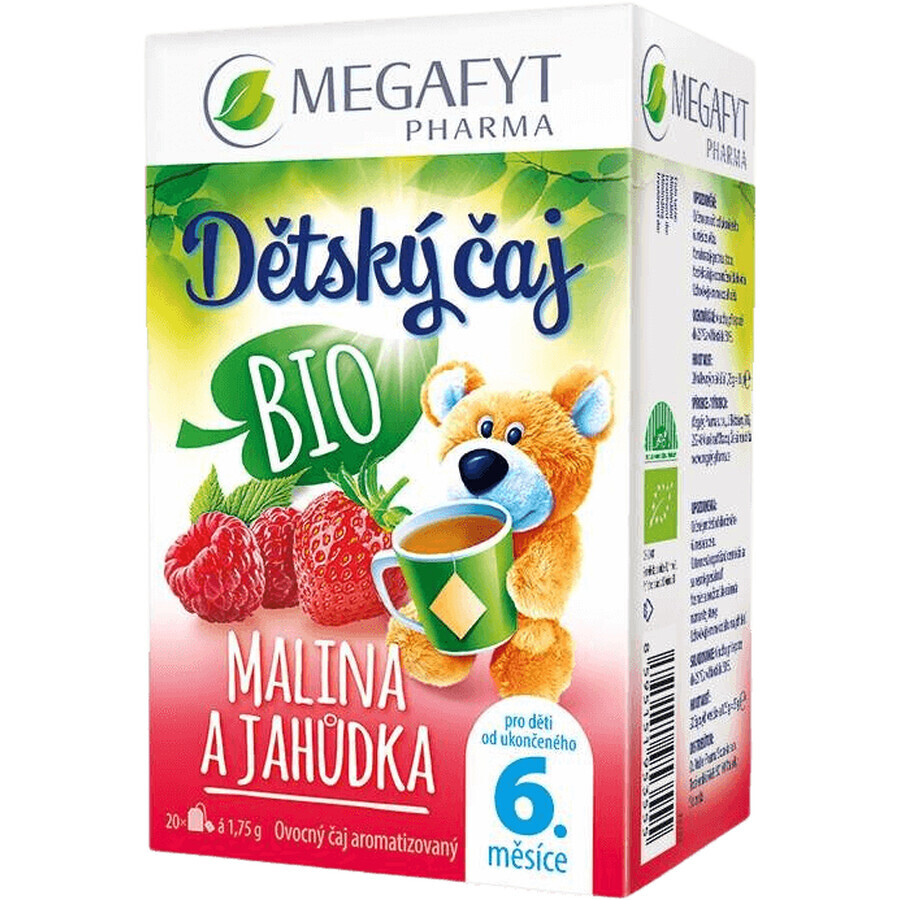 Megafyt Bio Himbeere und Erdbeere Kindertee 20 x 1,75 g