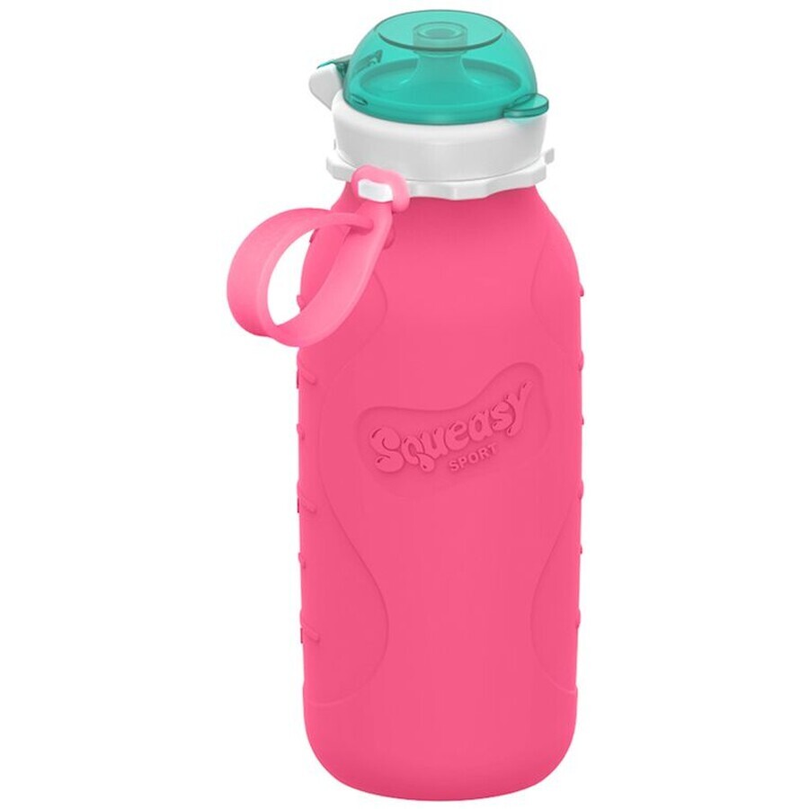 Squeasy Gear Rosa Silikonflasche 480 ml