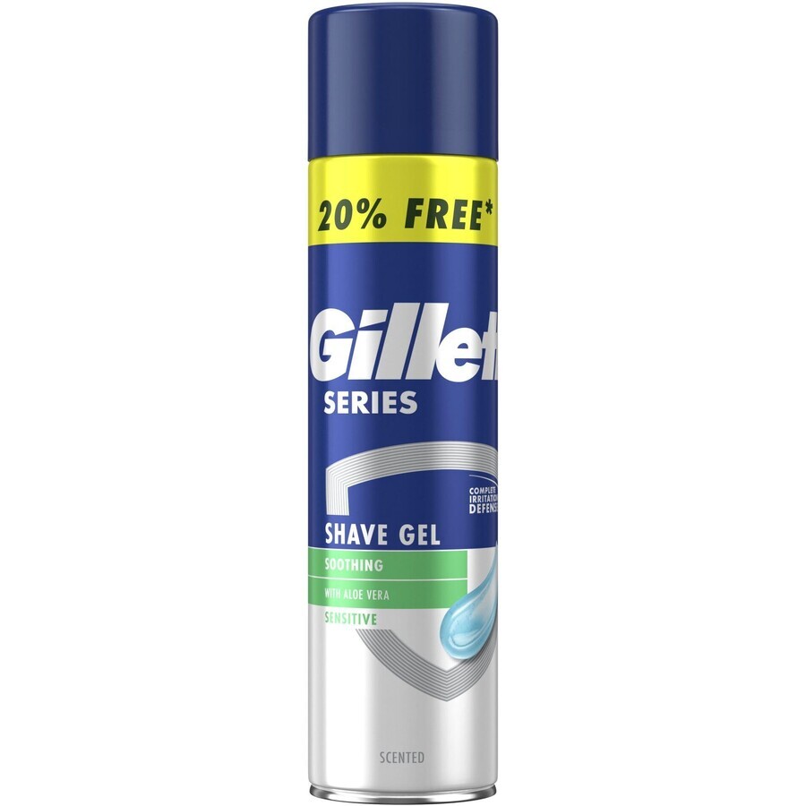 Gillette Sensitive Series Rasiergel für Männer 240 ml