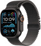 Apple Watch Ultra 2 (2024) 49mm, Schwarzes Titan mit schwarzem Titan Milanese M-Griff