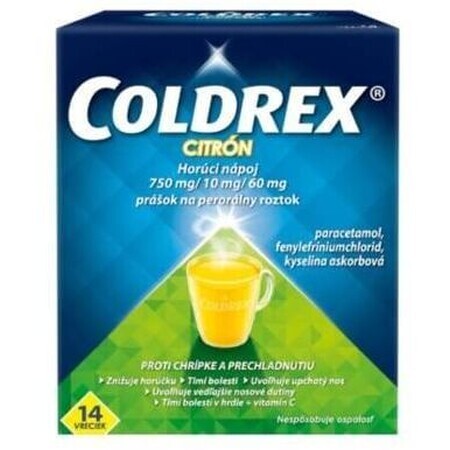 Coldrex bevanda calda al limone 14 bustine