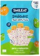 Smileat Bio 100% Fruchteis zum Einfrieren von Birnen und Pfirsichen 6M+ 250 g