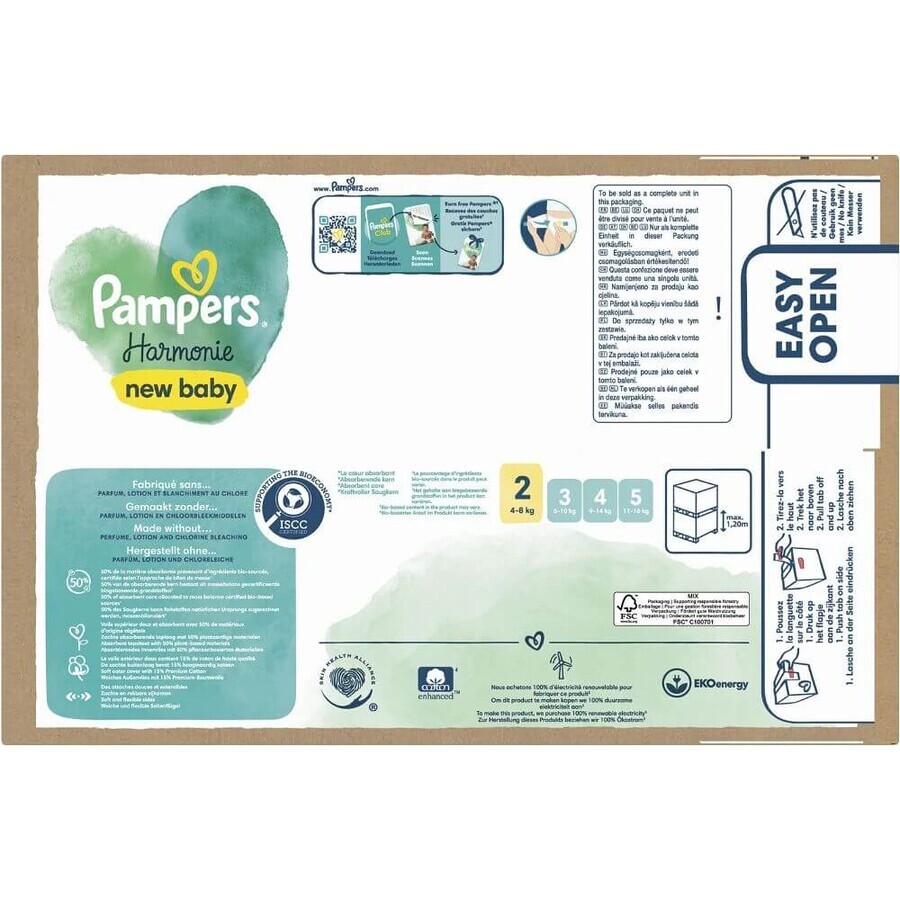 Pampers Harmonie Baby size. 2, 96 buc