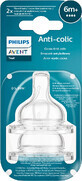 Philips Avent Anti-Kolik-Schnuller f&#252;r Flasche Nr.4, schneller Durchfluss 6m+, 2 St&#252;ck