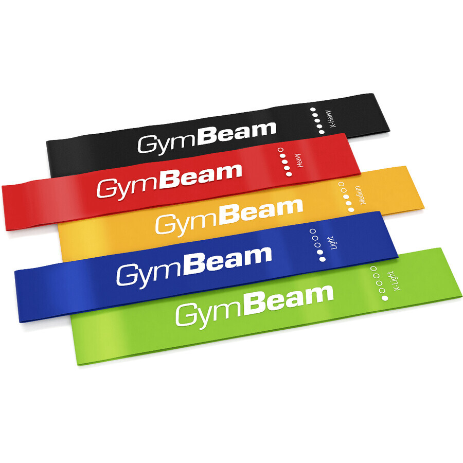 GymBeam Resistance Set 5 härtende Schwämme, 5 Stück