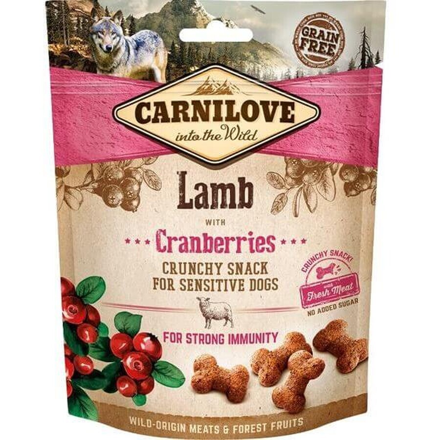 Carnilove Hond Crunchy Snack Honing Cranberry met vers vlees 200 g