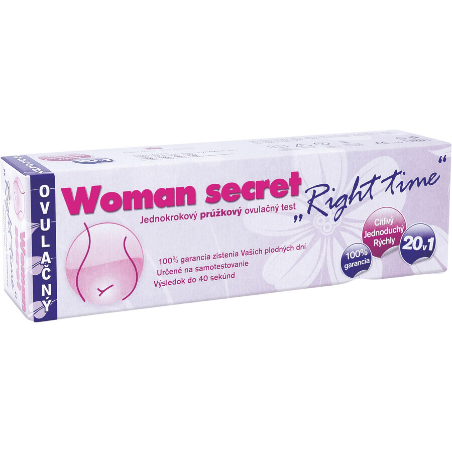 Women's Secret The Right Time Ovulationsteststreifen Eisprung 20 Stück