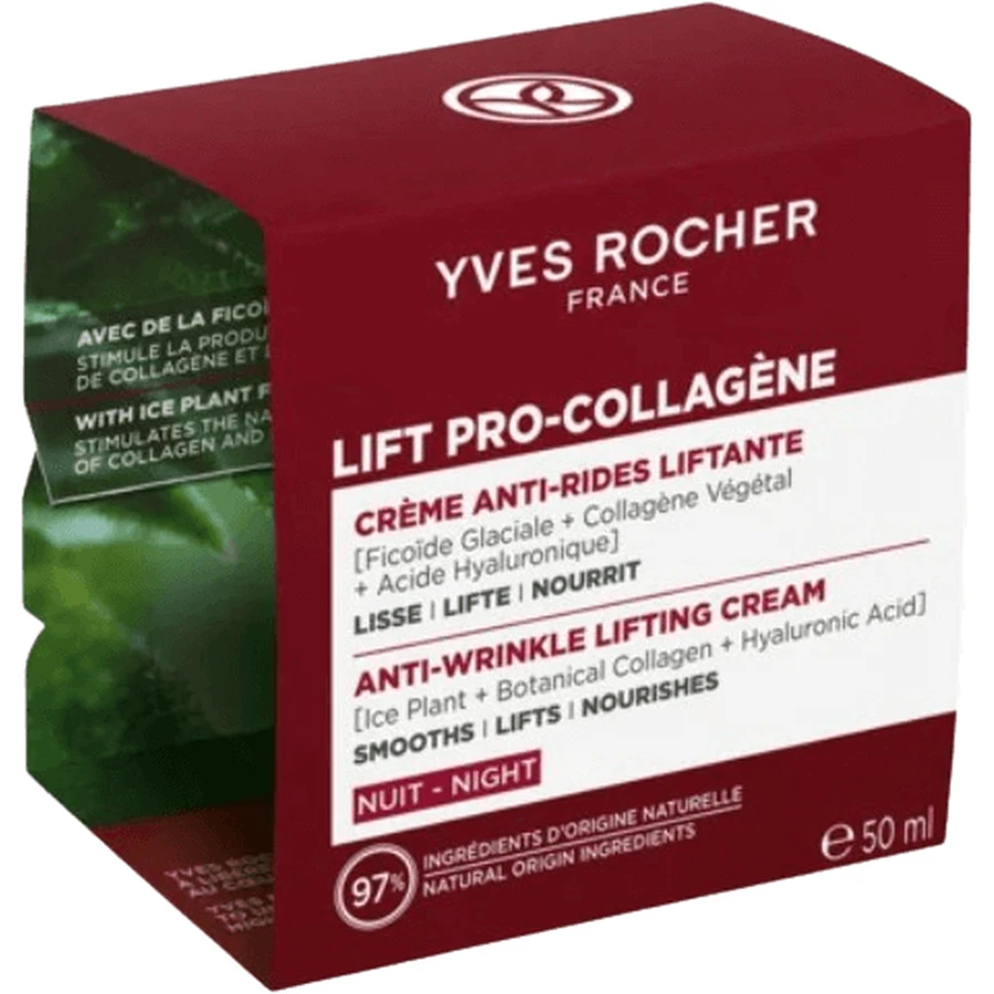 Yves Rocher LIFT PRO-COLLAGEN Tratamiento de noche antiarrugas 50 ml