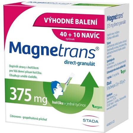 Magnetrans 375mg 40+10 Granulat-Tabletten 50 Portionsbeutel