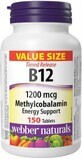 Webber Naturals Vitamin B12 1200 mcg 150 Tabletten