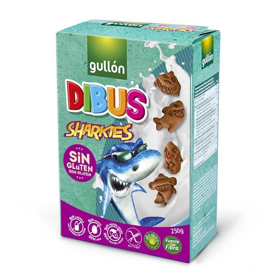 Glutenfreie Kekse Dibus Sharkies, 250g, Gullon