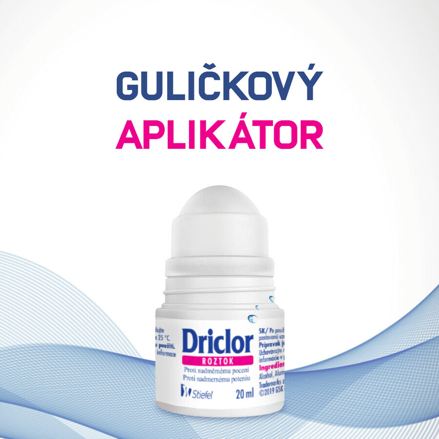 Driclor Roll-on antitranspirante para la transpiración excesiva 20 ml