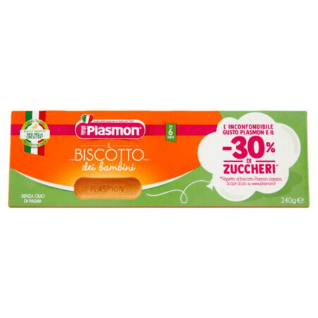 Biscuiti cu continut redus de zahar 30%, 240 gr, Plasmon