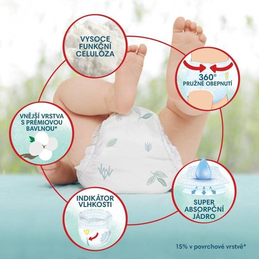 Pampers Harmonie Baby mărimea 4, 74 buc