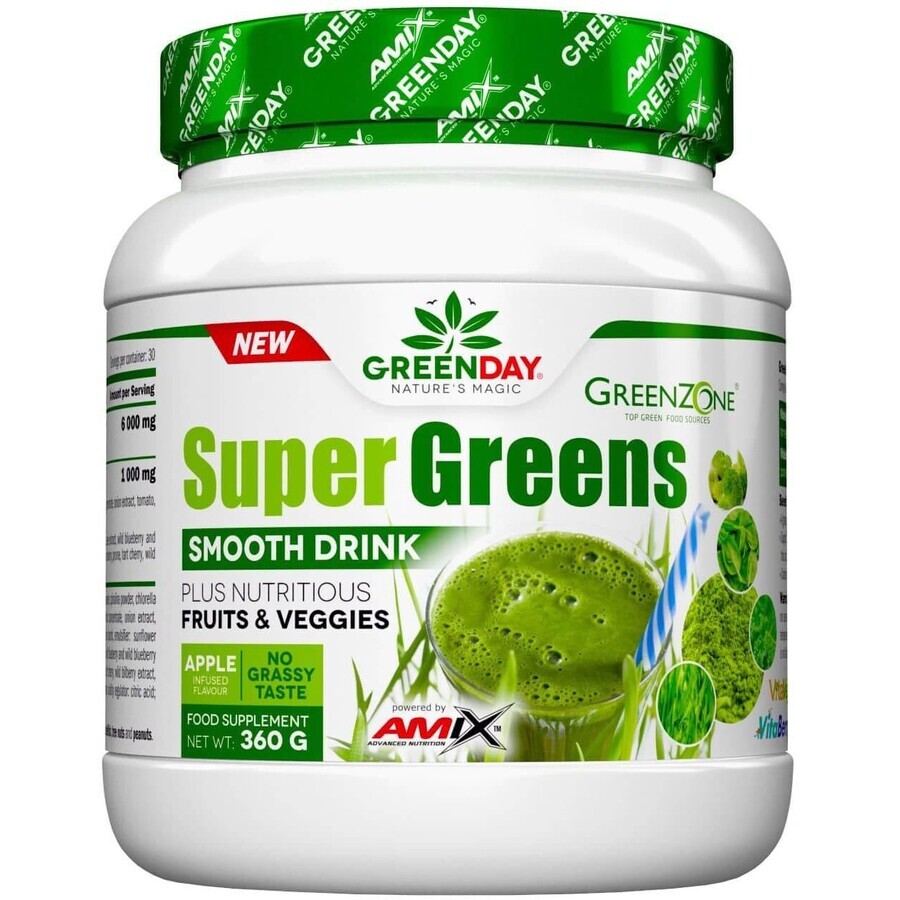 Amix SuperGreens Getränk Apfel 360 g