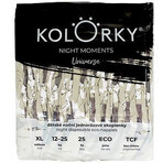 Kolorky Night Moments - Universe - XL (12-25 kg) ökologische Einweg-Nachtwindeln 25 Stück