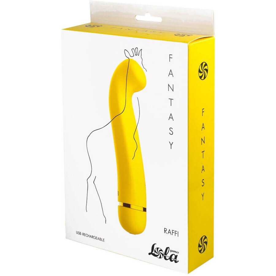 Lola Games Flexibler wiederaufladbarer Vibra-Vibrator Fantasy Raffi Raffi Gelb