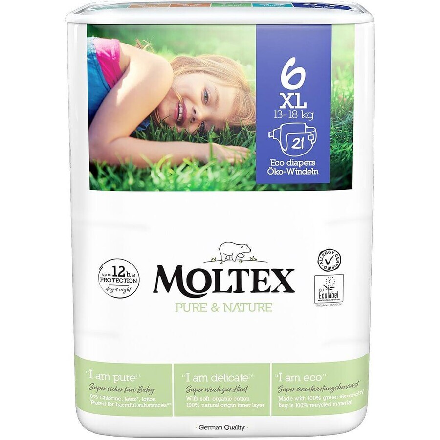 Moltex Pure & Nature XL Windeln 13-18 kg 21 Stück