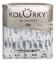 Kolorky Deluxe Deluxe Velvet - Dots - L (8-13 kg) Einweg-Biowindeln mit Veloursoberfl&#228;che 19 St&#252;ck