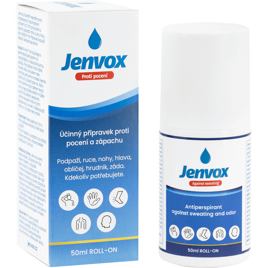 Jenvox Anti-Transpirant und Anti-Geruch Roll-on 50 ml