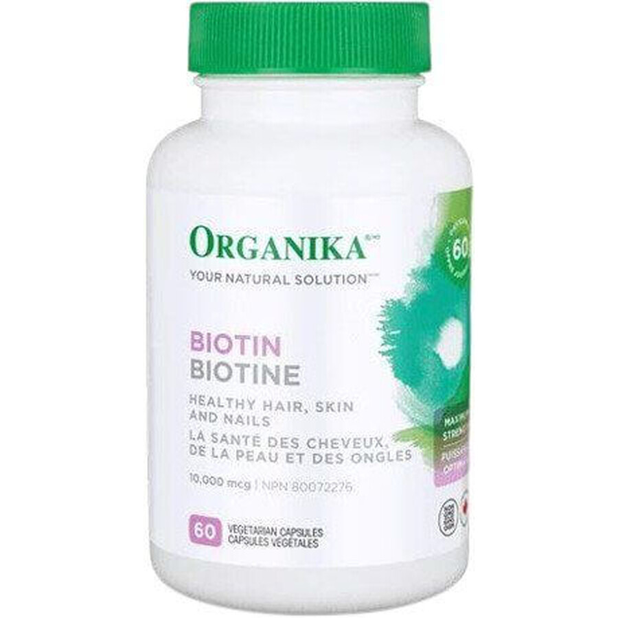 Organika Biotin (Vitamin B7) 10 000 mcg, 60 Kapseln